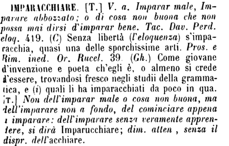 imparacchiare