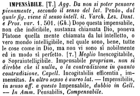 impensabile