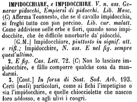 impidocchiare