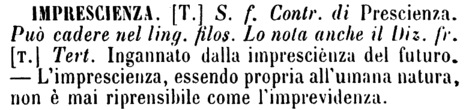 imprescienza