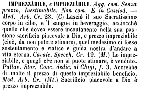 imprezzabile