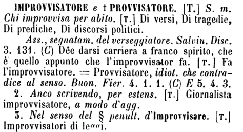 improvvisatore