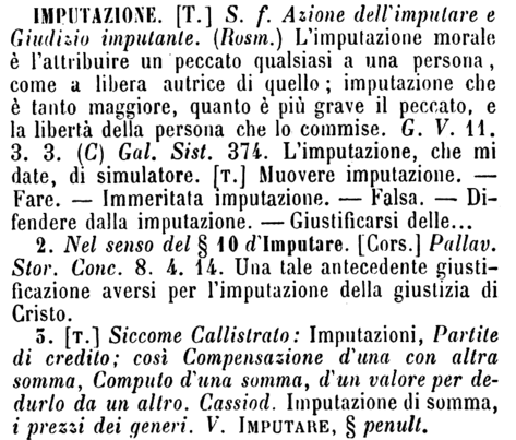 imputazione