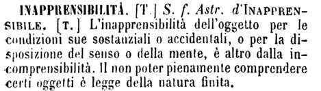 inapprensibilita