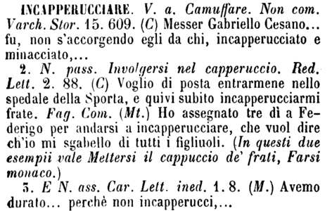 incapperucciare