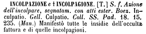 incolpazione