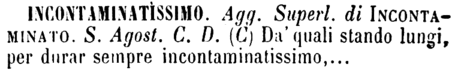 incontaminatissimo
