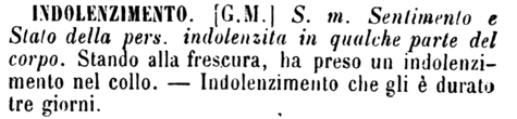 indolenzimento