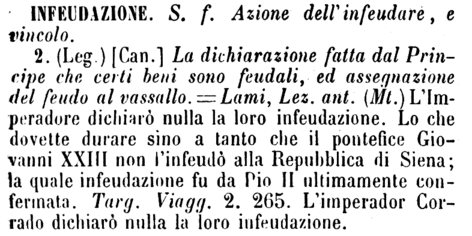 infeudazione