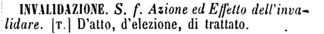 invalidazione