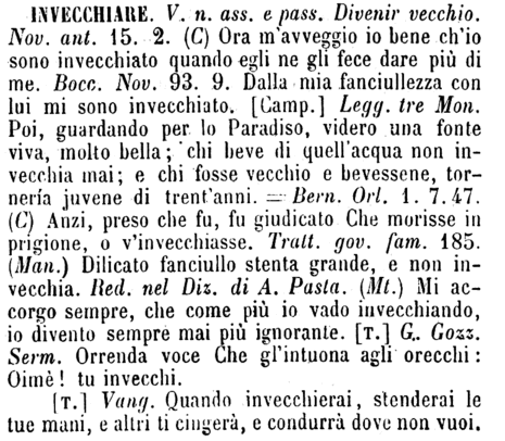 invecchiare