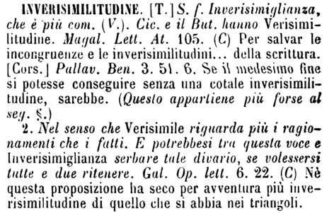 inverisimilitudine