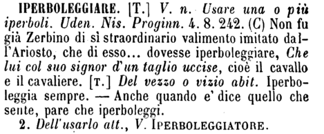 iperboleggiare