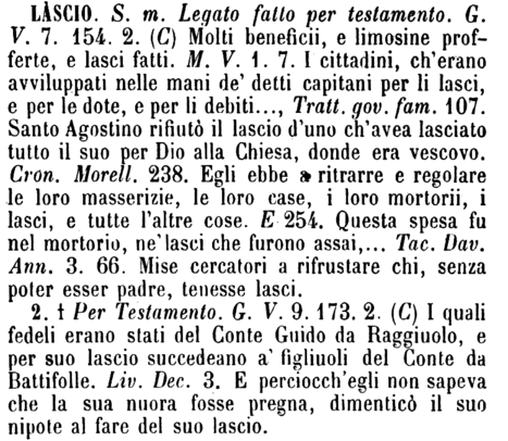 lascio