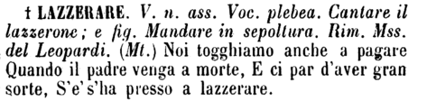 lazzerare