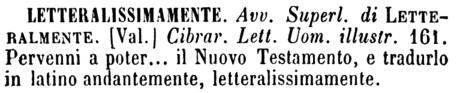 letteralissimamente