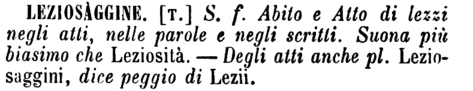 leziosaggine