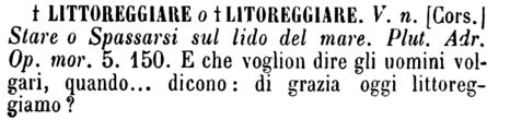 littoreggiare