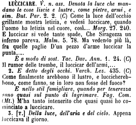 luccicare