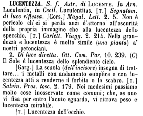 lucentezza