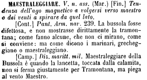 maestraleggiare