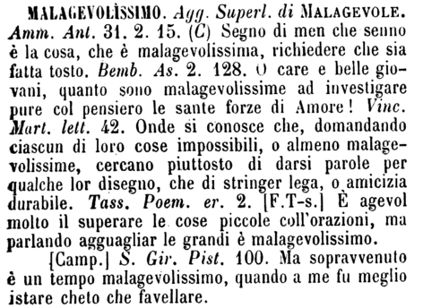 malagevolissimo