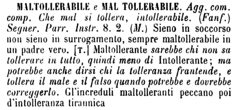 maltollerabile