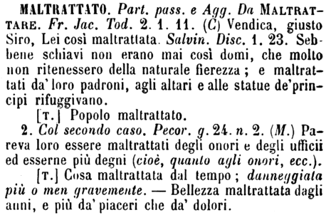 maltrattato