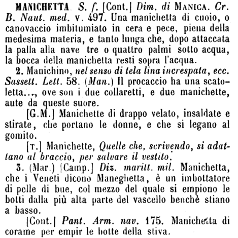 manichetta