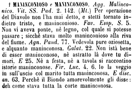 maninconioso