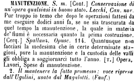 manutenzione