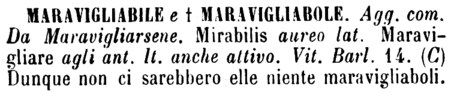 maravigliabile