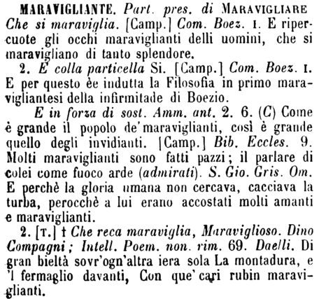 maravigliante