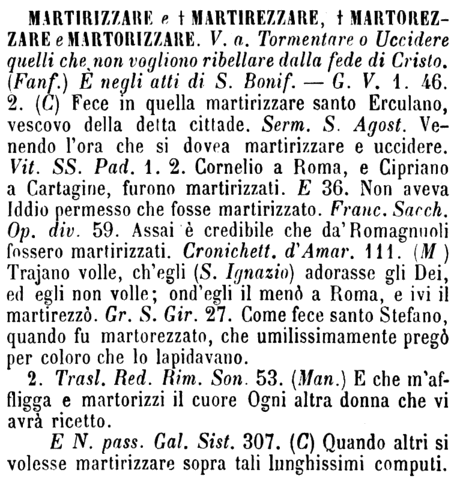 martirizzare