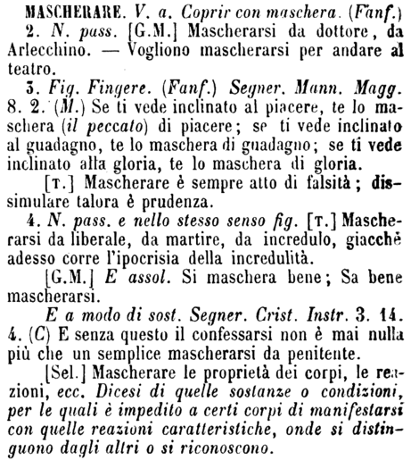 mascherare