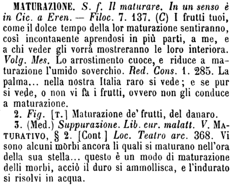 maturazione