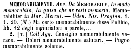 memorabilmente