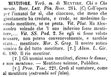 mentitore