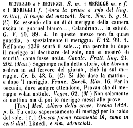 meriggio