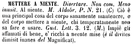 mettere-a-niente