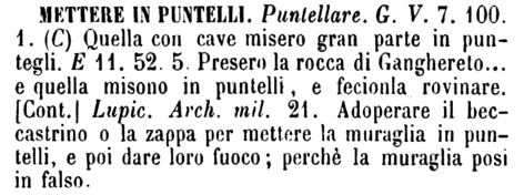 mettere-in-puntelli