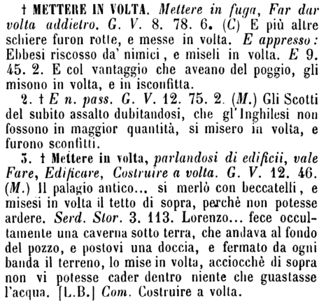 mettere-in-volta