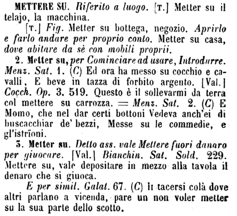 mettere-su