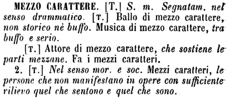 mezzo-carattere