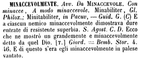 minaccevolmente