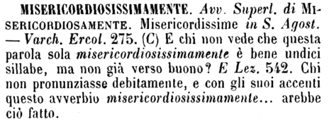 misericordiosissimamente