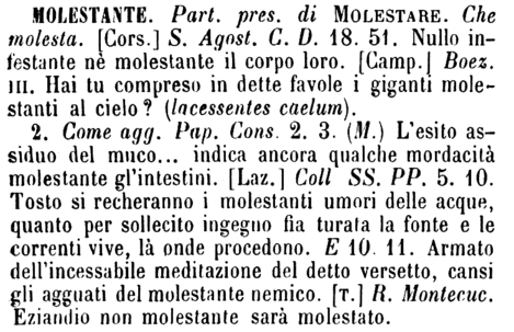 molestante