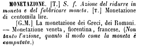 monetazione