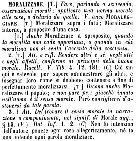 moralizzare