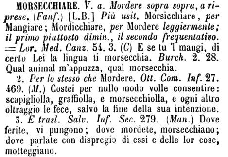 morsecchiare